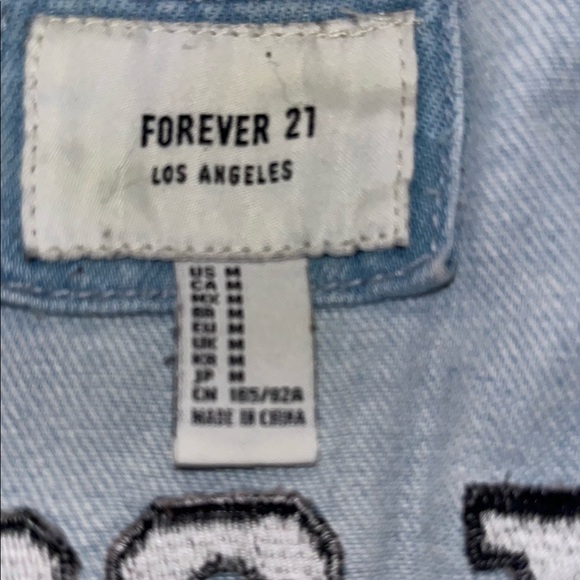 Forever 21 LA Girl Squad Distressed Denim Jacket - Picture 9 of 9